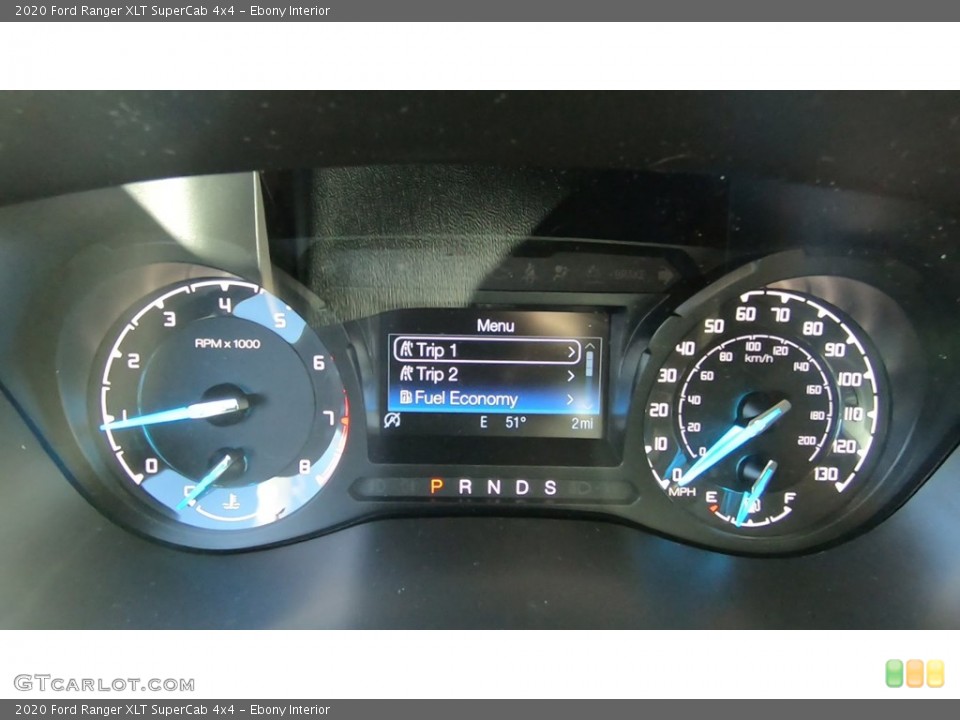 Ebony Interior Gauges for the 2020 Ford Ranger XLT SuperCab 4x4 #140212926