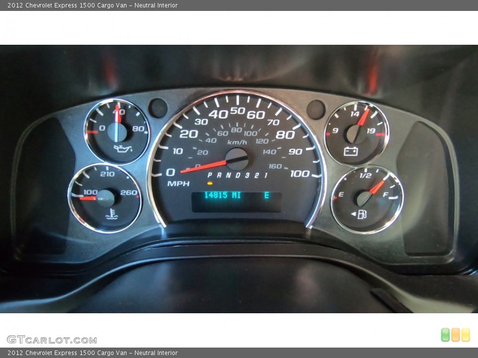 Neutral Interior Gauges for the 2012 Chevrolet Express 1500 Cargo Van #140213370