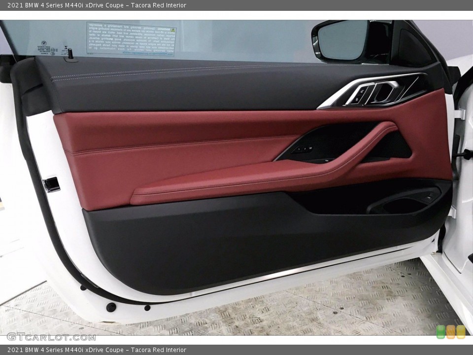 Tacora Red Interior Door Panel for the 2021 BMW 4 Series M440i xDrive Coupe #140214255