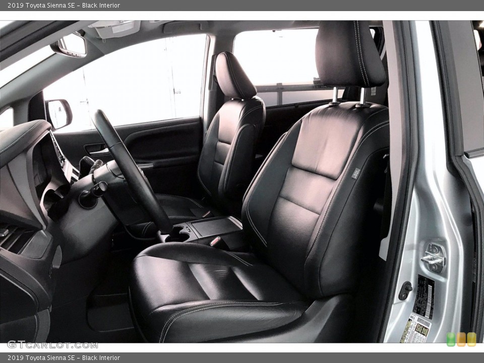 Black Interior Front Seat for the 2019 Toyota Sienna SE #140216250