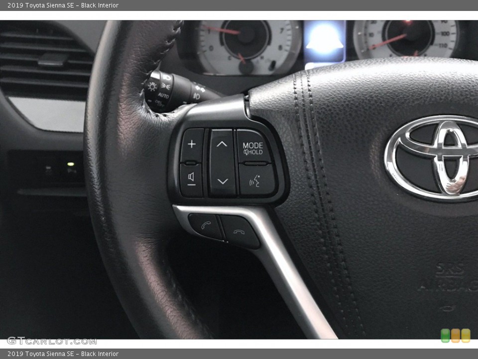 Black Interior Steering Wheel for the 2019 Toyota Sienna SE #140216298