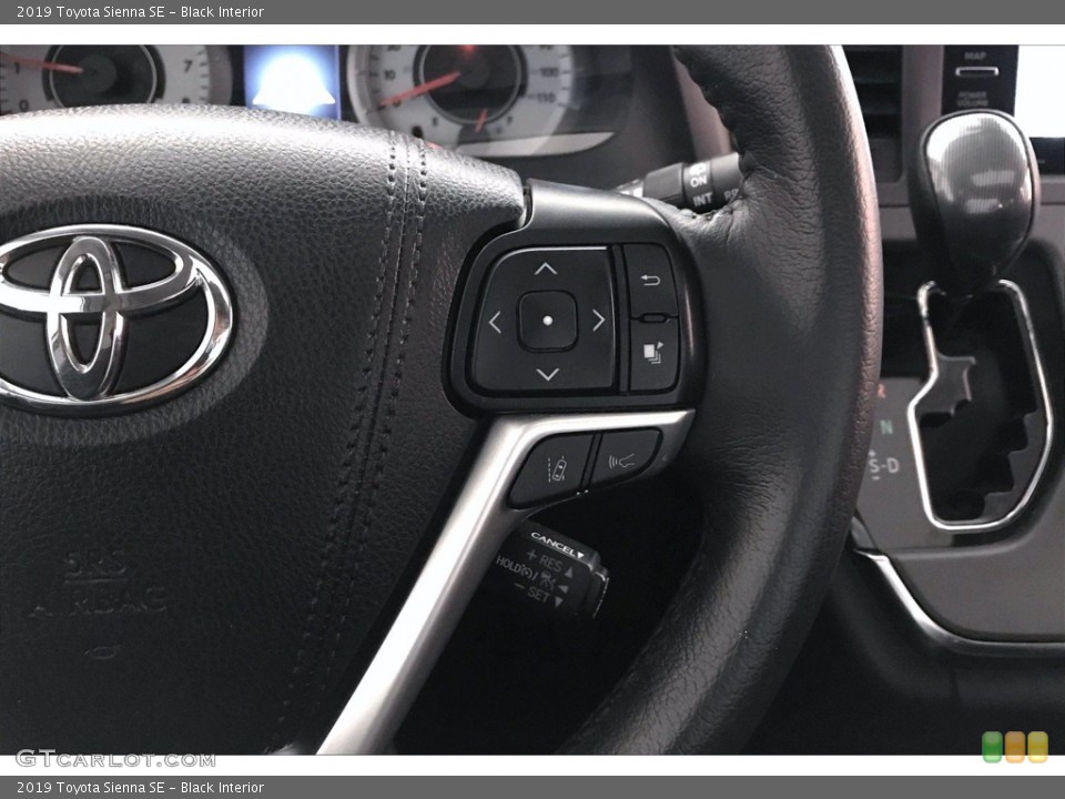 Black Interior Steering Wheel for the 2019 Toyota Sienna SE #140216313