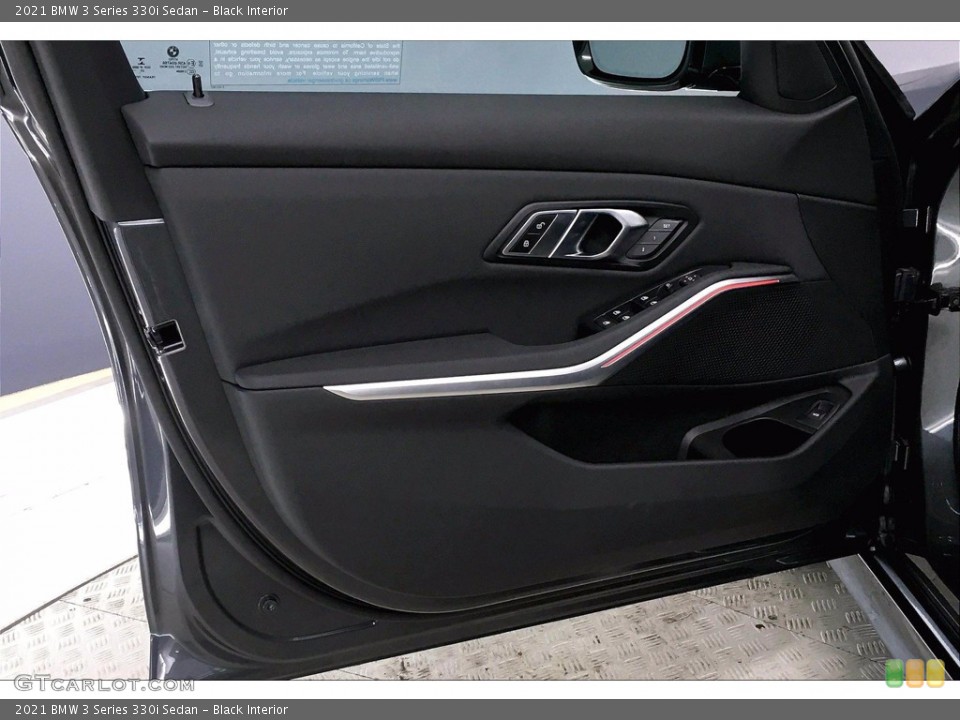 Black Interior Door Panel for the 2021 BMW 3 Series 330i Sedan #140216361