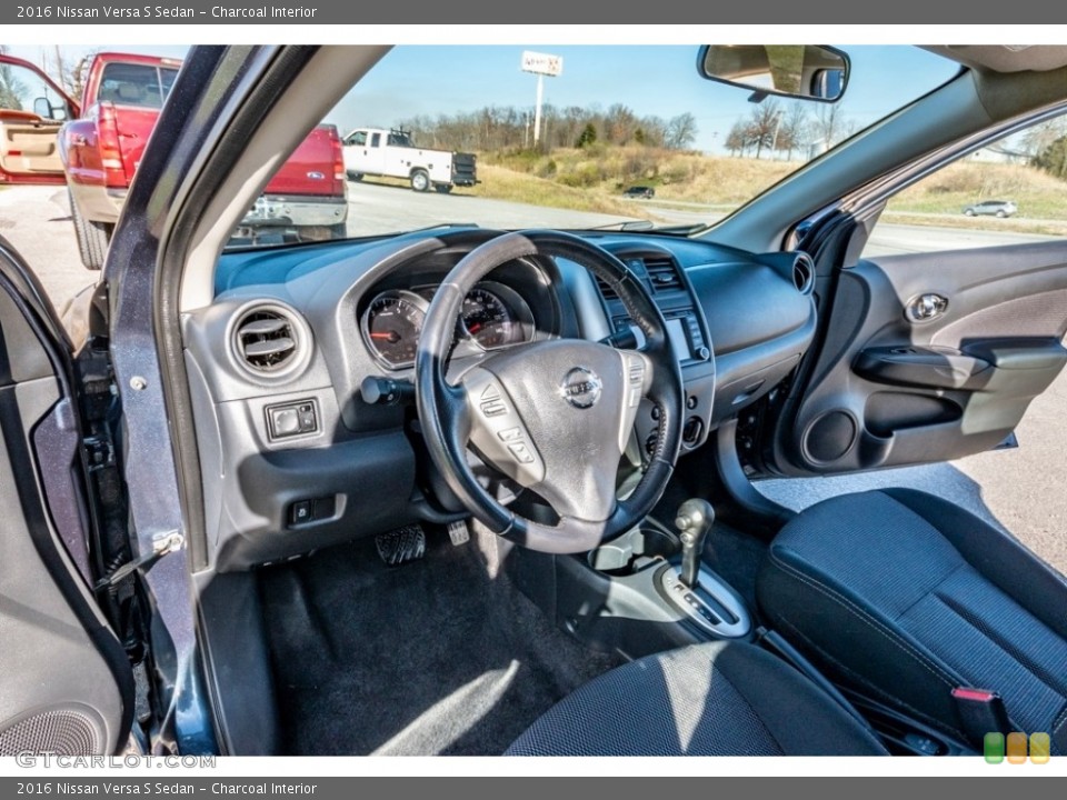Charcoal Interior Dashboard for the 2016 Nissan Versa S Sedan #140218879