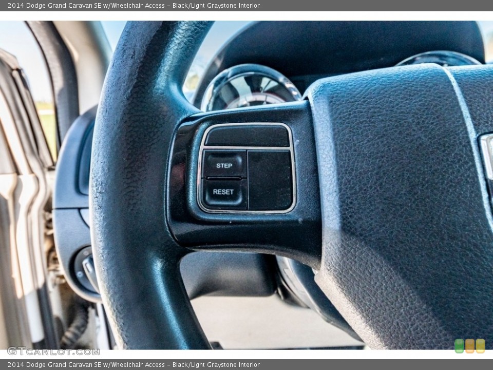 Black/Light Graystone Interior Steering Wheel for the 2014 Dodge Grand Caravan SE w/Wheelchair Access #140219818