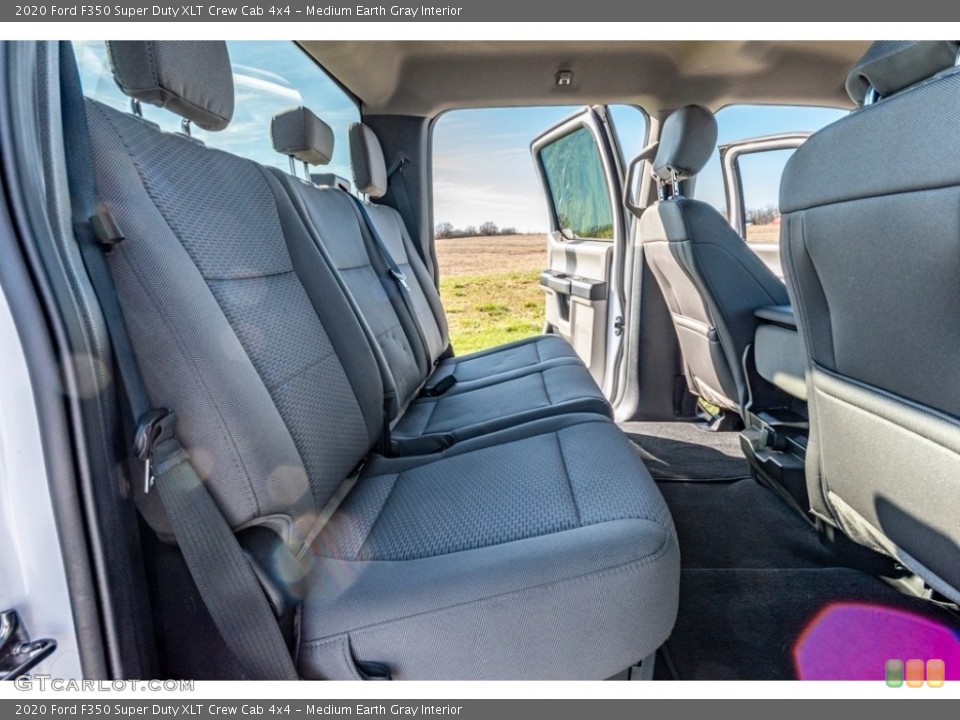 Medium Earth Gray Interior Rear Seat for the 2020 Ford F350 Super Duty XLT Crew Cab 4x4 #140220427