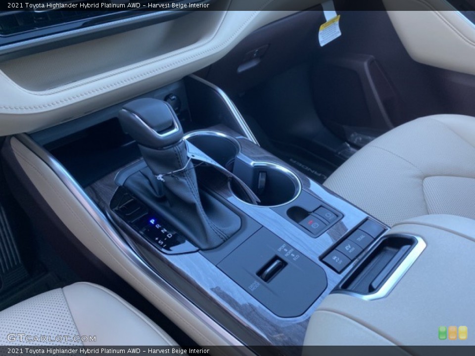 Harvest Beige Interior Transmission for the 2021 Toyota Highlander Hybrid Platinum AWD #140220916