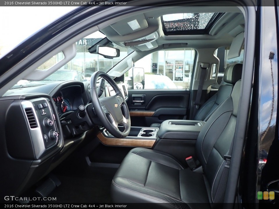 Jet Black Interior Photo for the 2016 Chevrolet Silverado 3500HD LTZ Crew Cab 4x4 #140221282