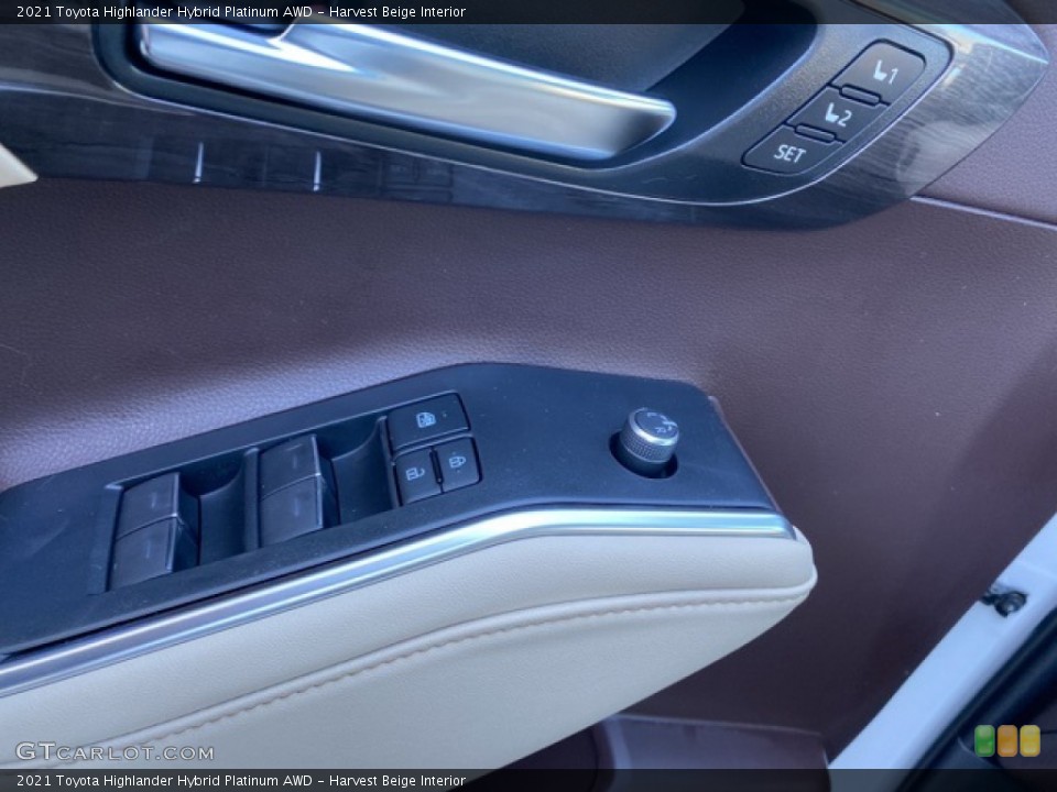 Harvest Beige Interior Door Panel for the 2021 Toyota Highlander Hybrid Platinum AWD #140221330