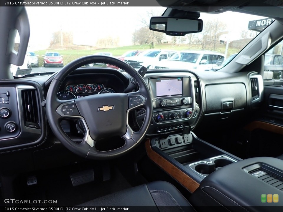 Jet Black Interior Prime Interior for the 2016 Chevrolet Silverado 3500HD LTZ Crew Cab 4x4 #140221351