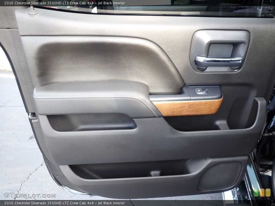 Jet Black Interior Door Panel for the 2016 Chevrolet Silverado 3500HD LTZ Crew Cab 4x4 #140221375