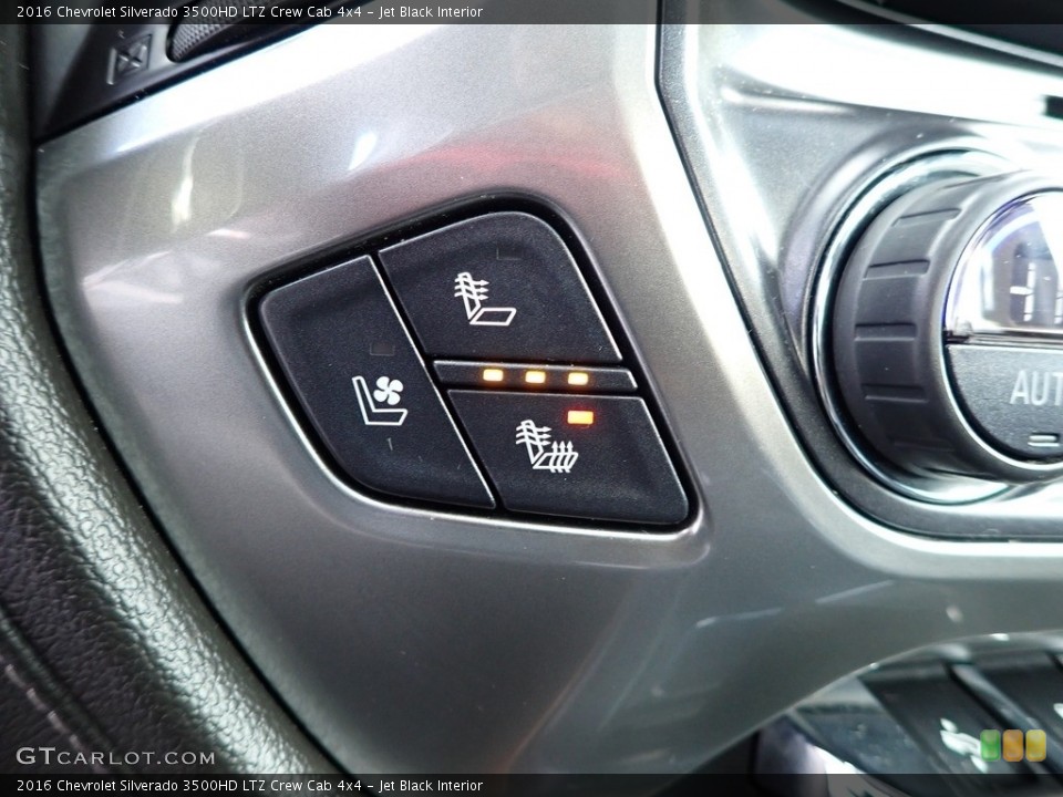 Jet Black Interior Controls for the 2016 Chevrolet Silverado 3500HD LTZ Crew Cab 4x4 #140221417