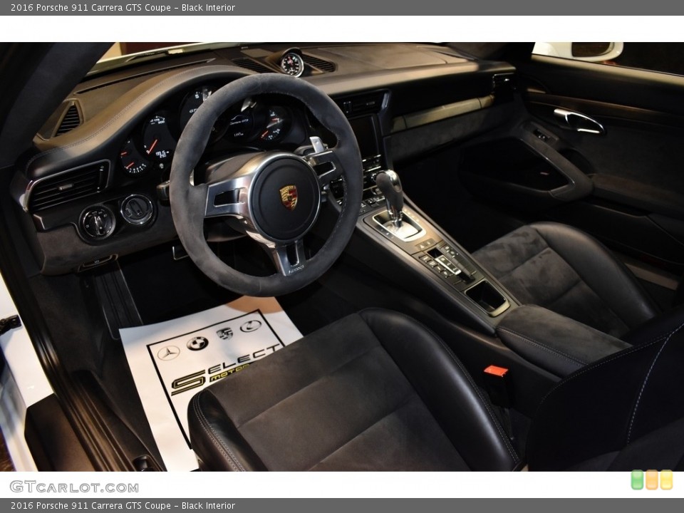 Black Interior Front Seat for the 2016 Porsche 911 Carrera GTS Coupe #140222416