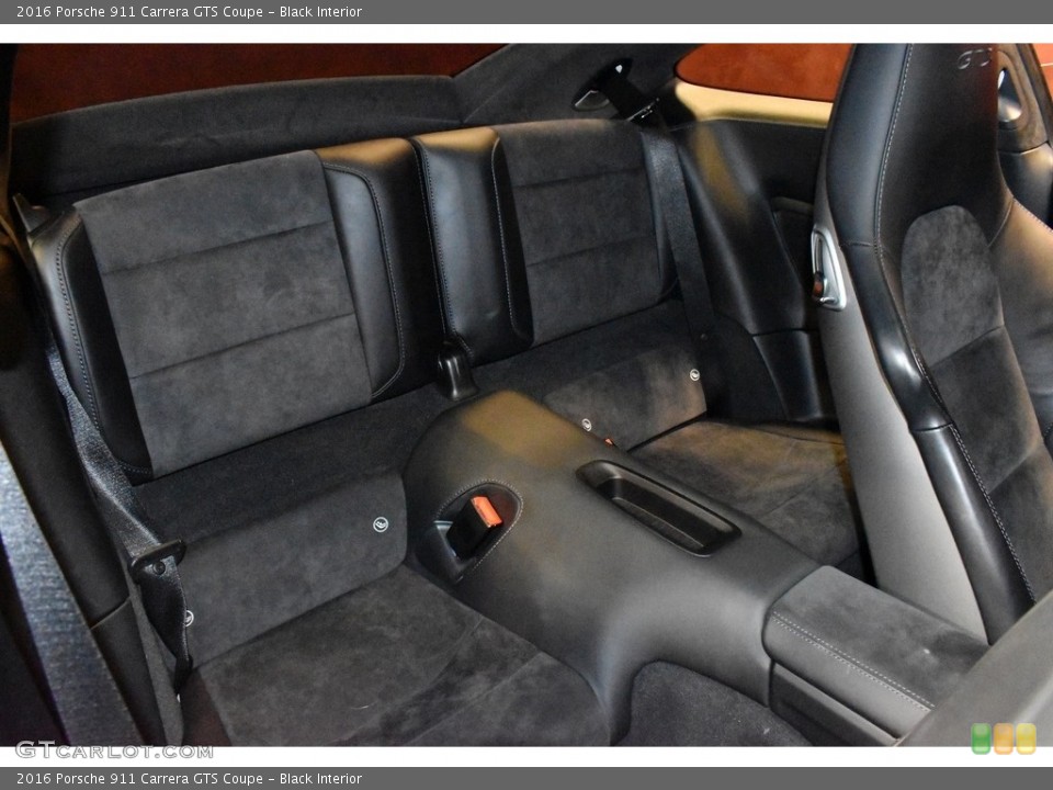 Black Interior Rear Seat for the 2016 Porsche 911 Carrera GTS Coupe #140222508
