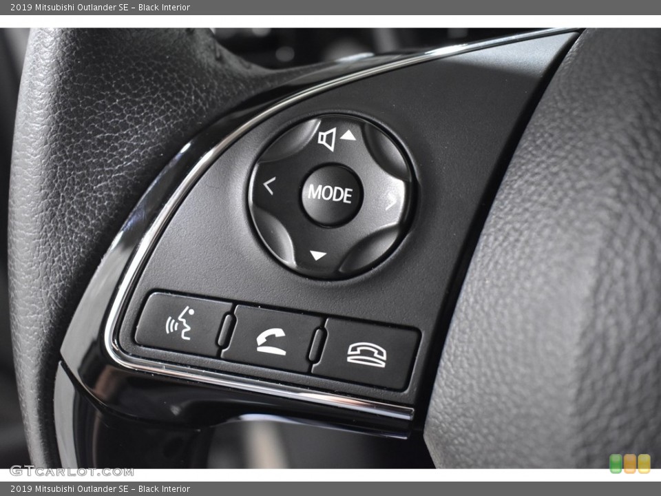 Black Interior Steering Wheel for the 2019 Mitsubishi Outlander SE #140223748