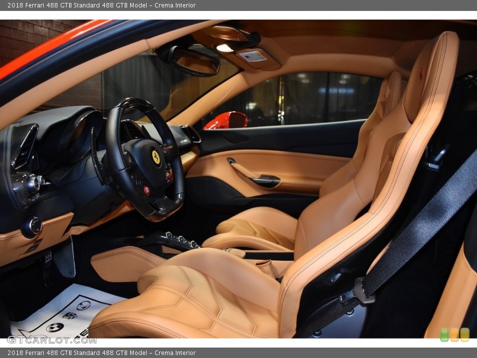 Crema Interior Front Seat for the 2018 Ferrari 488 GTB  #140223826