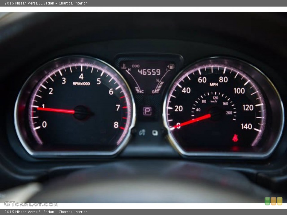 Charcoal Interior Gauges for the 2016 Nissan Versa SL Sedan #140225878