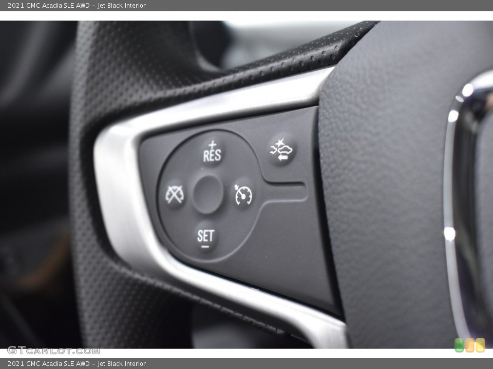 Jet Black Interior Steering Wheel for the 2021 GMC Acadia SLE AWD #140226295