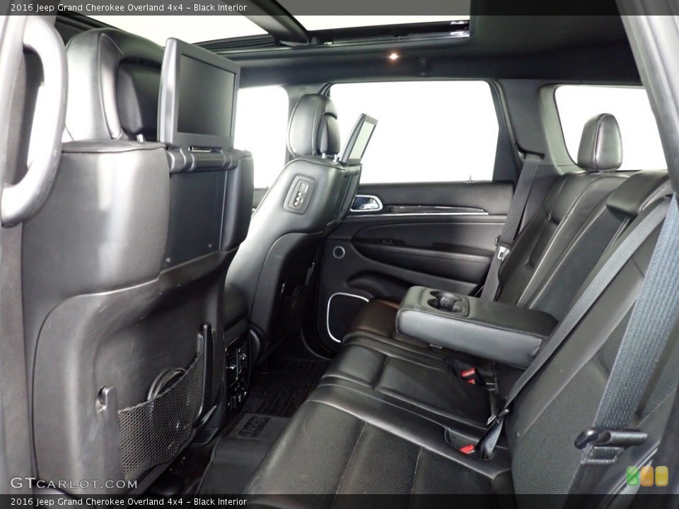 Black Interior Rear Seat for the 2016 Jeep Grand Cherokee Overland 4x4 #140226442