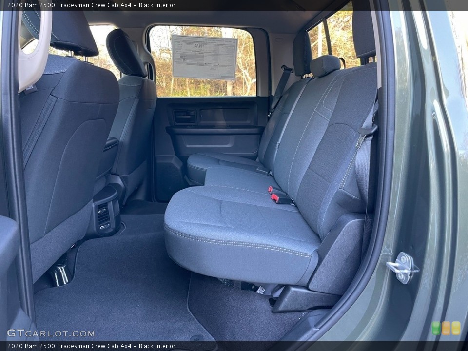 Black Interior Rear Seat for the 2020 Ram 2500 Tradesman Crew Cab 4x4 #140227099