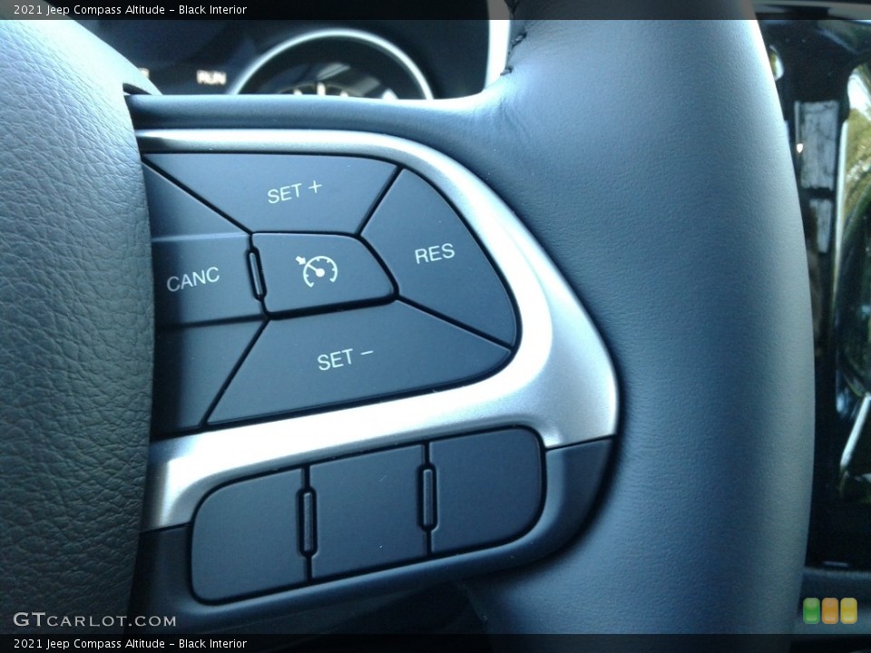 Black Interior Steering Wheel for the 2021 Jeep Compass Altitude #140227858