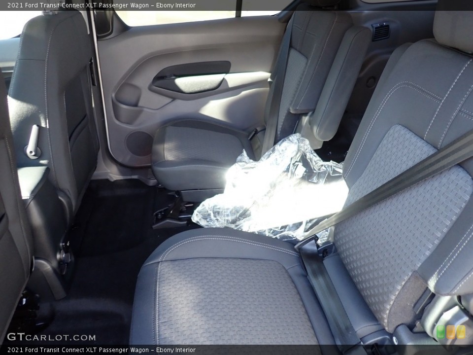 Ebony Interior Rear Seat for the 2021 Ford Transit Connect XLT Passenger Wagon #140228118