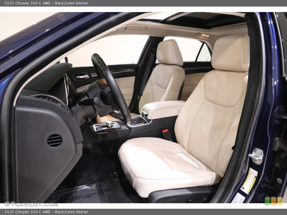 Black/Linen Interior Front Seat for the 2015 Chrysler 300 C AWD #140228506