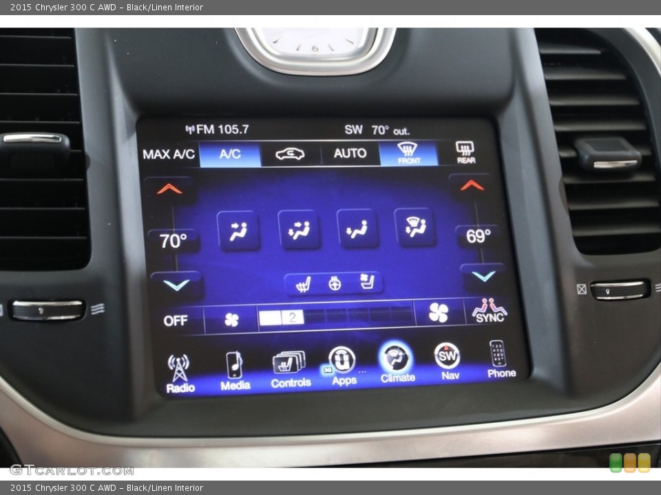 Black/Linen Interior Controls for the 2015 Chrysler 300 C AWD #140228632
