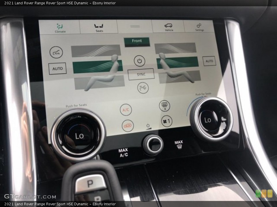 Ebony Interior Controls for the 2021 Land Rover Range Rover Sport HSE Dynamic #140231673