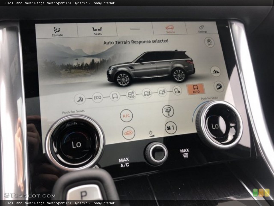 Ebony Interior Controls for the 2021 Land Rover Range Rover Sport HSE Dynamic #140231694