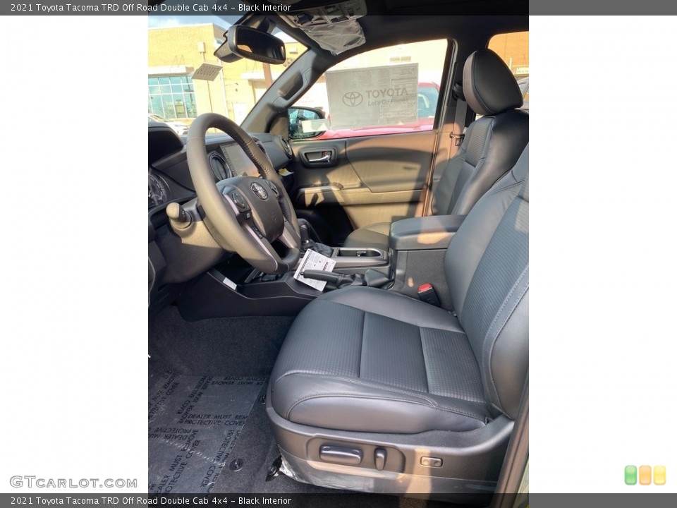 Black Interior Front Seat for the 2021 Toyota Tacoma TRD Off Road Double Cab 4x4 #140231919