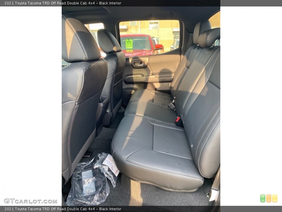 Black Interior Rear Seat for the 2021 Toyota Tacoma TRD Off Road Double Cab 4x4 #140231940
