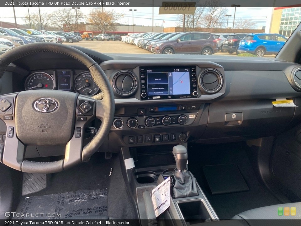 Black Interior Dashboard for the 2021 Toyota Tacoma TRD Off Road Double Cab 4x4 #140231958