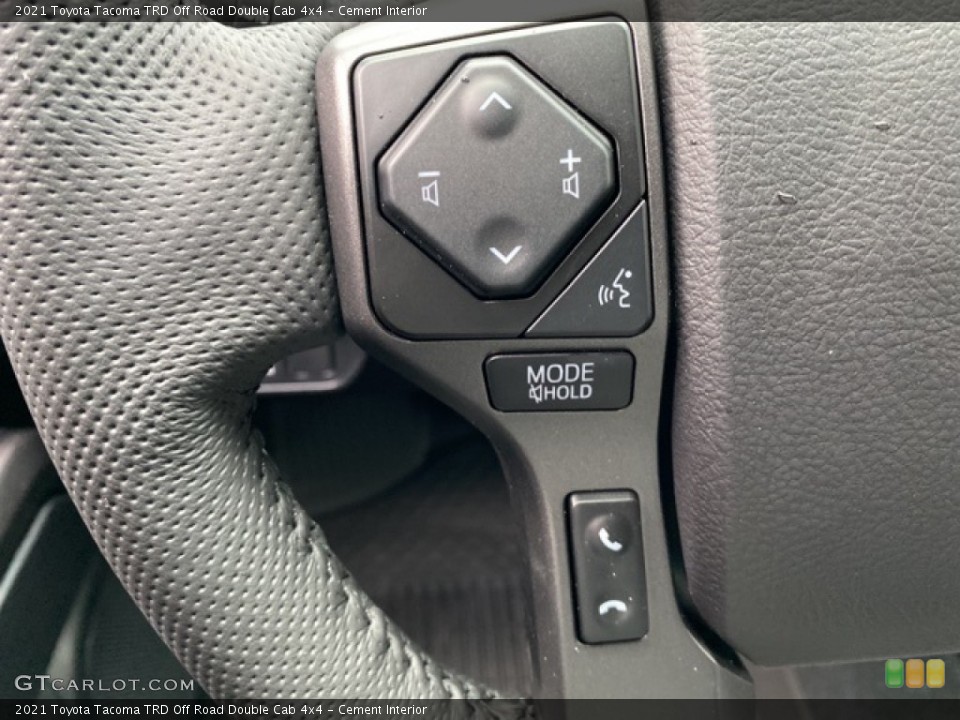 Cement Interior Steering Wheel for the 2021 Toyota Tacoma TRD Off Road Double Cab 4x4 #140233626