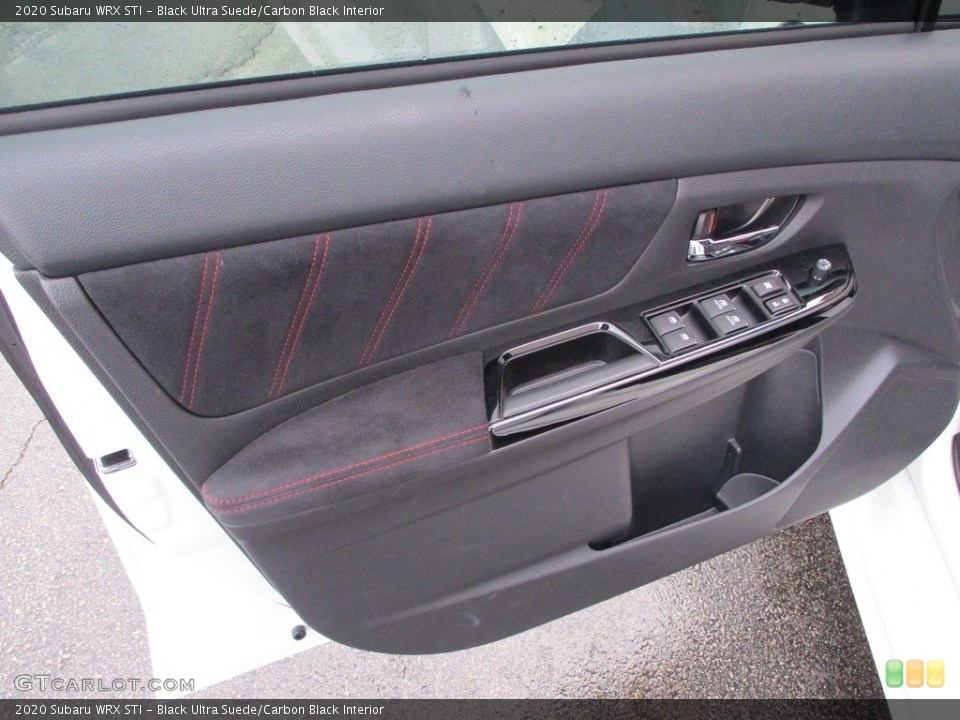 Black Ultra Suede/Carbon Black Interior Door Panel for the 2020 Subaru WRX STI #140233987