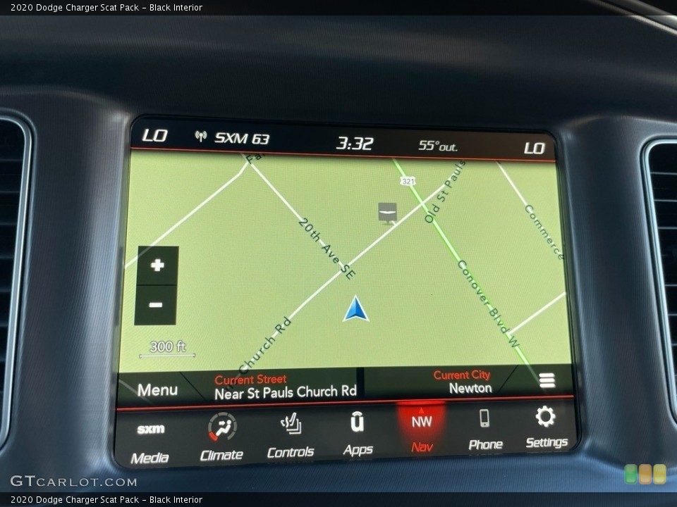 Black Interior Navigation for the 2020 Dodge Charger Scat Pack #140234040