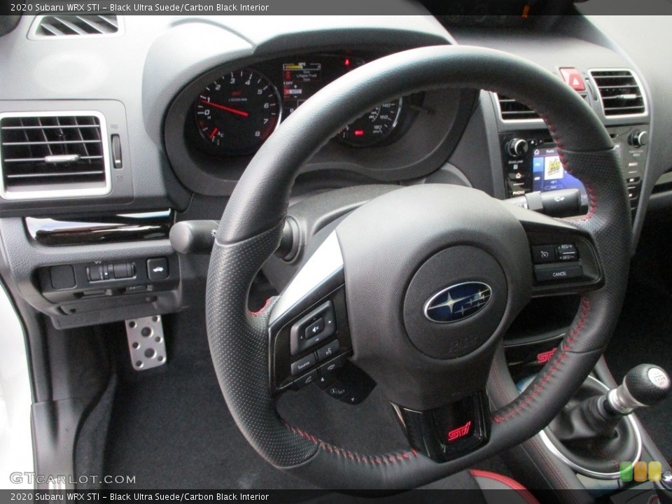 Black Ultra Suede/Carbon Black Interior Steering Wheel for the 2020 Subaru WRX STI #140234068