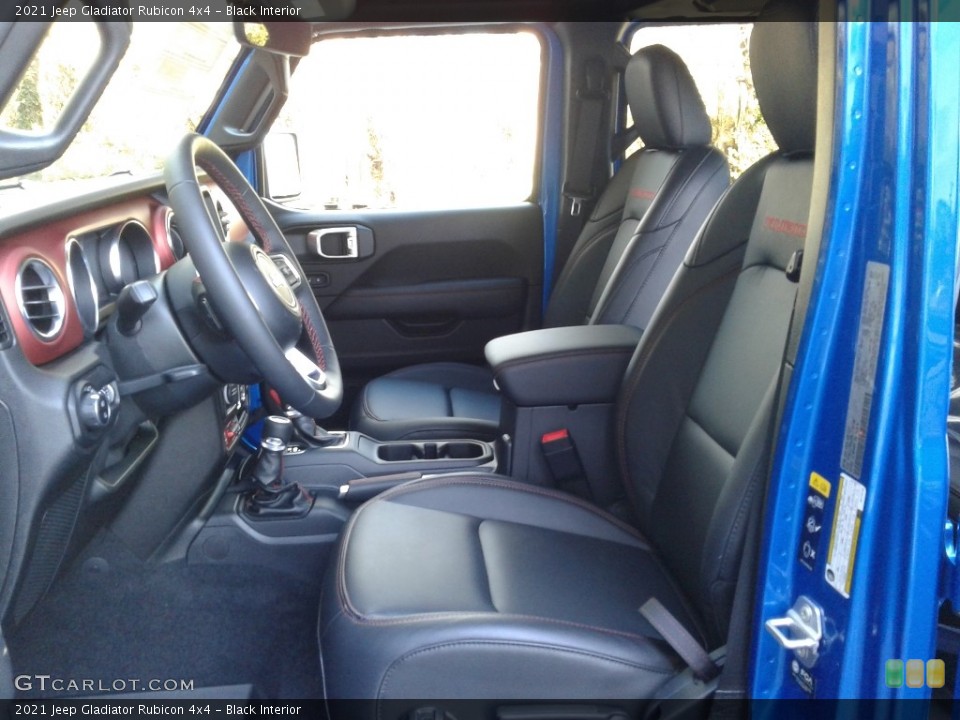 Black Interior Front Seat for the 2021 Jeep Gladiator Rubicon 4x4 #140234532