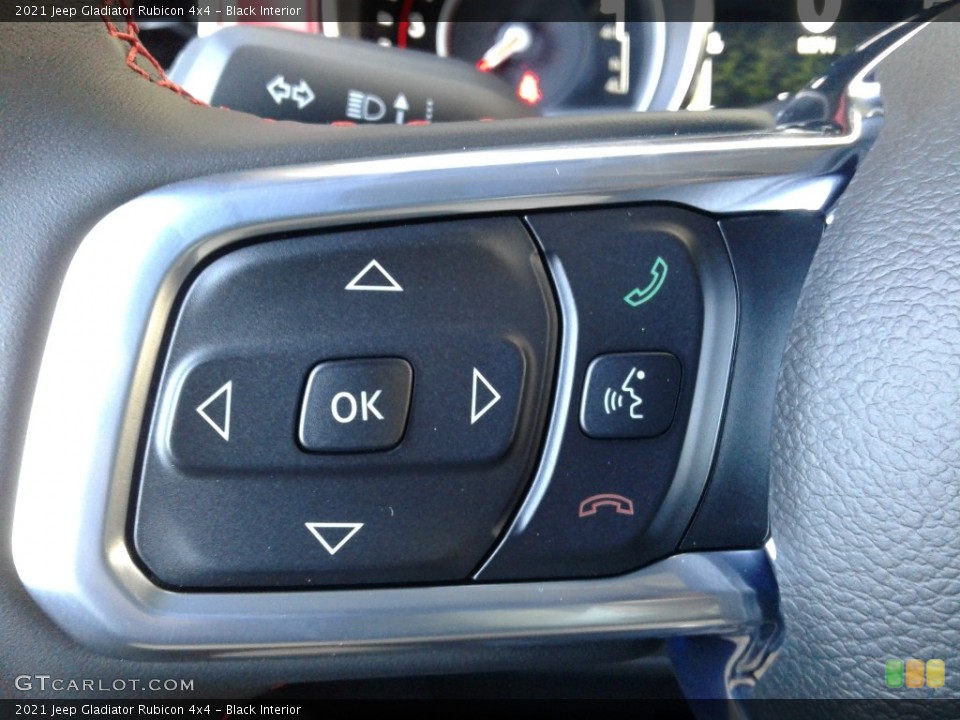 Black Interior Steering Wheel for the 2021 Jeep Gladiator Rubicon 4x4 #140234751
