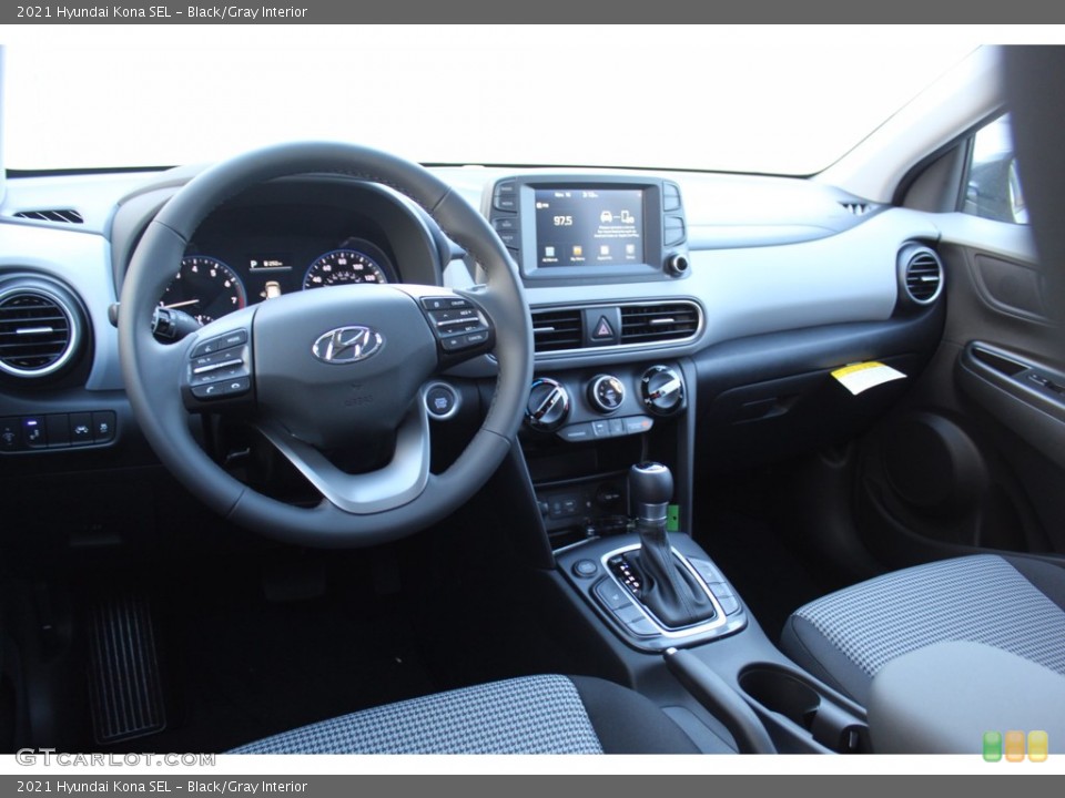Black/Gray Interior Dashboard for the 2021 Hyundai Kona SEL #140235309