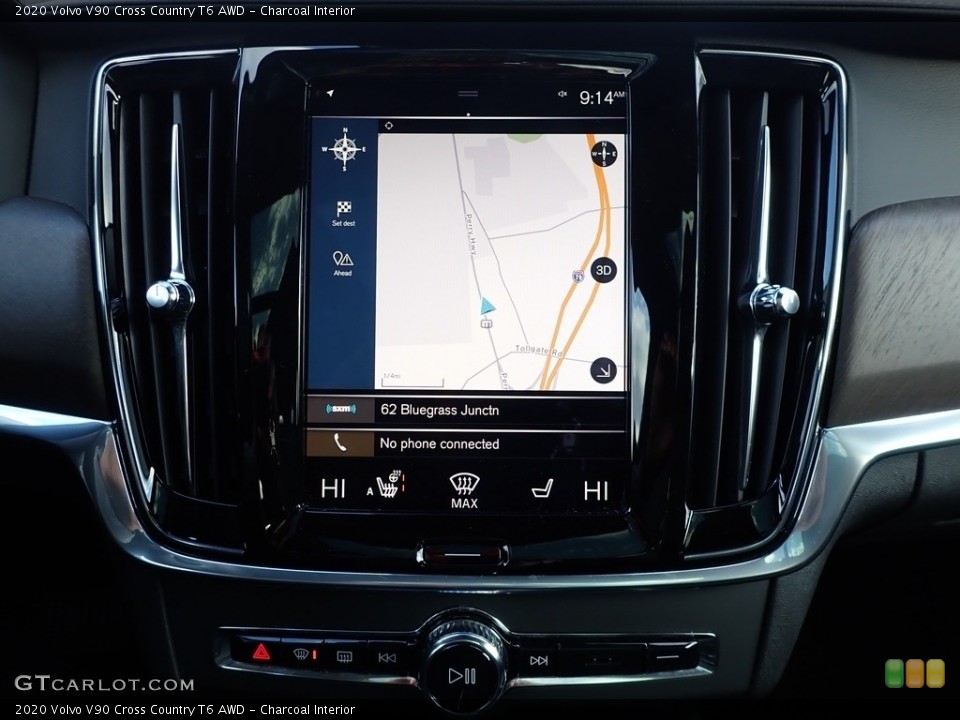 Charcoal Interior Navigation for the 2020 Volvo V90 Cross Country T6 AWD #140236254