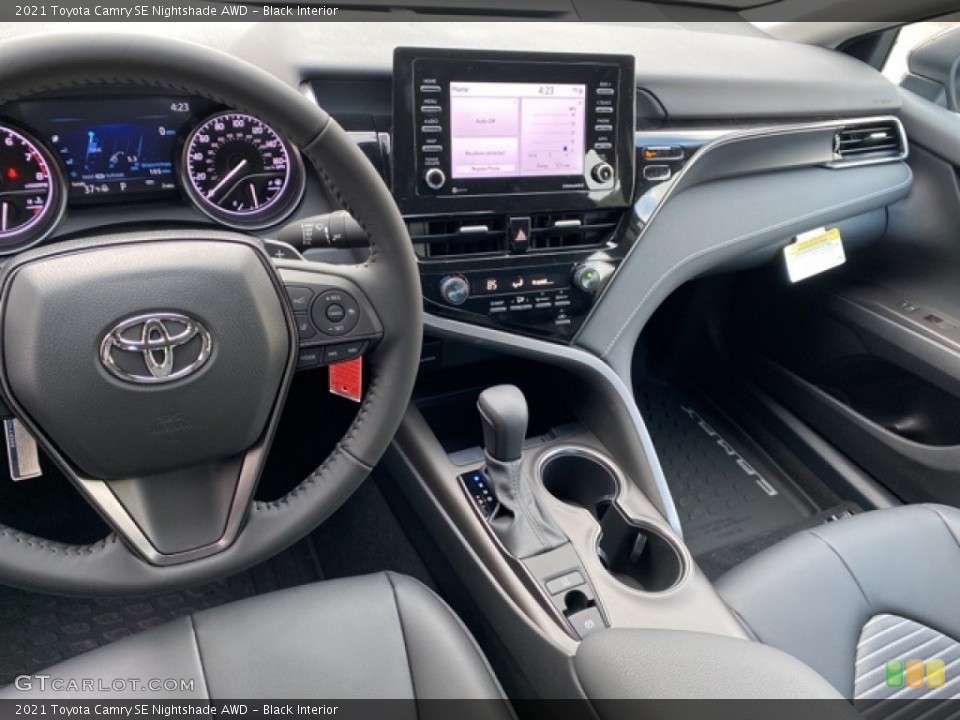 Black Interior Dashboard for the 2021 Toyota Camry SE Nightshade AWD #140237016