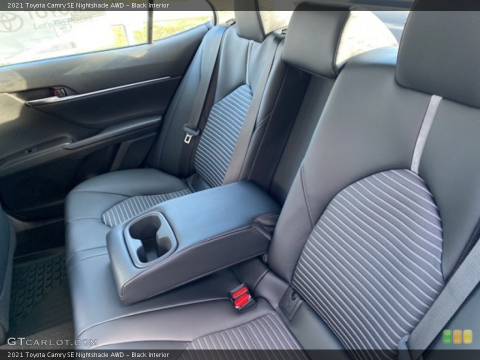 Black Interior Rear Seat for the 2021 Toyota Camry SE Nightshade AWD #140237295