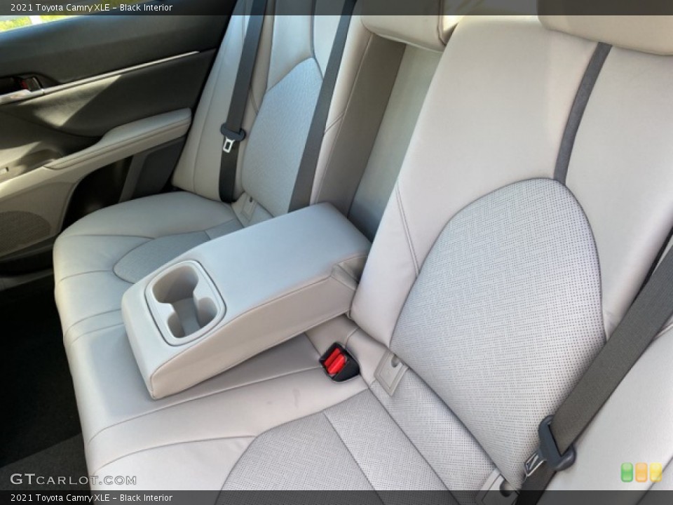 Black Interior Rear Seat for the 2021 Toyota Camry XLE #140238378