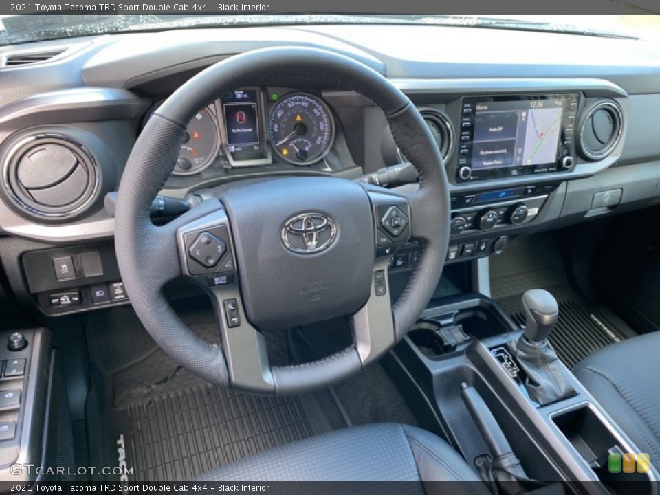 Black Interior Dashboard for the 2021 Toyota Tacoma TRD Sport Double Cab 4x4 #140238465