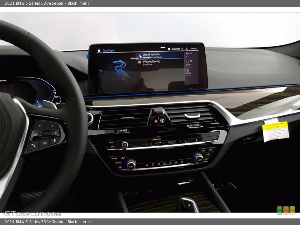 Black Interior Controls for the 2021 BMW 5 Series 530e Sedan #140238753