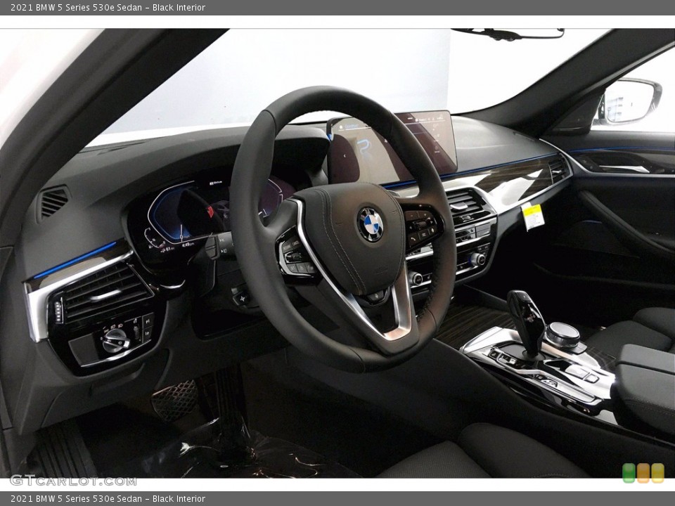 Black Interior Dashboard for the 2021 BMW 5 Series 530e Sedan #140238765