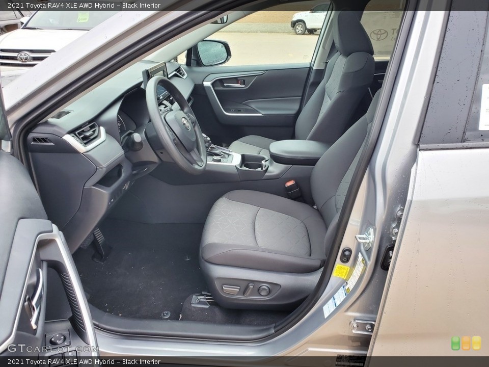 Black Interior Front Seat for the 2021 Toyota RAV4 XLE AWD Hybrid #140239851