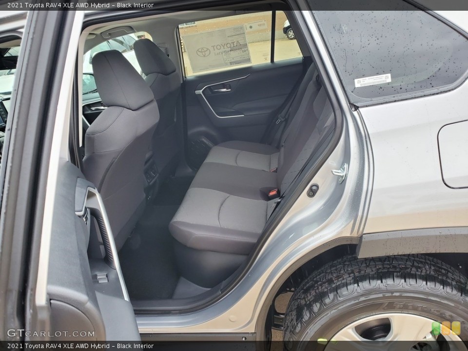 Black Interior Rear Seat for the 2021 Toyota RAV4 XLE AWD Hybrid #140239860