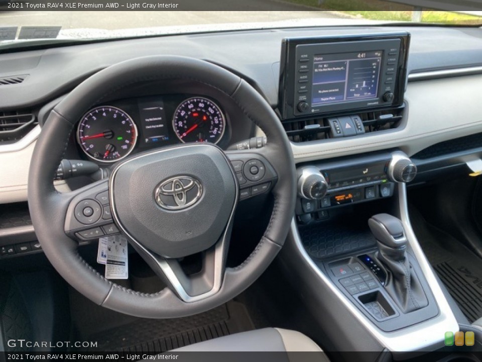 Light Gray Interior Steering Wheel for the 2021 Toyota RAV4 XLE Premium AWD #140241926
